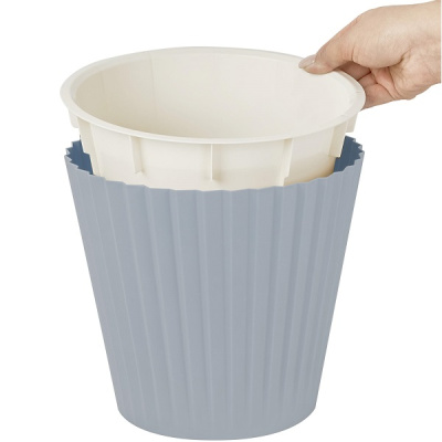 Горшок для цветов Sand D230мм, 5,8л с дренажной вставкой утренний туман (то)