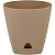 Горшок для цветов AMSTERDAM D110 с прикорневым поливом 0,65л молочный шоколад