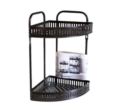 Полка металлическая 2-х ярусная угловая 35*25*40см