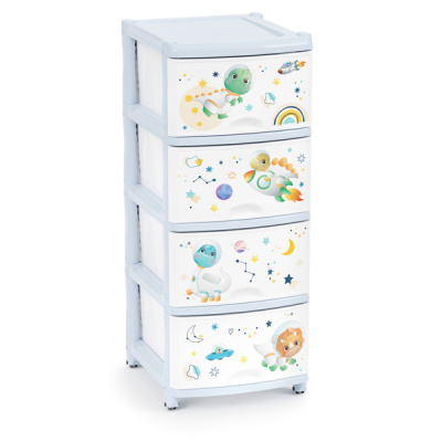 Комод 4-х секционный детский (для мальчиков) (то)