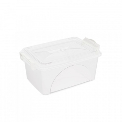 Контейнер прямоуг. с ручками 4,5л. (прозрачный)(то)