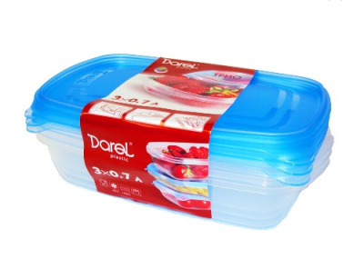 Комплект контейнеров 0,7л ТРИО (3шт)