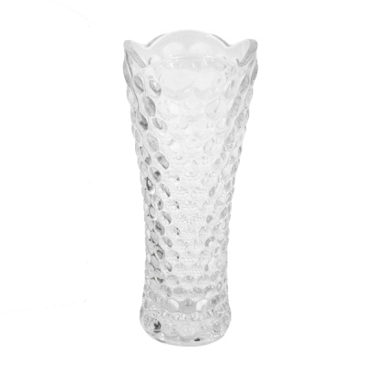 Ваза стеклянная для цветов h-19см