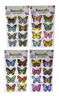Наклейки декоративные БАБОЧКИ