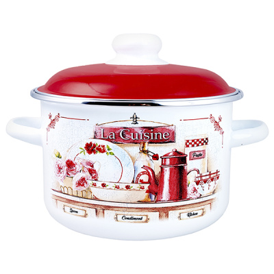 Кастрюля эмал цил Apple Tree 3,0л ТМ Appetite