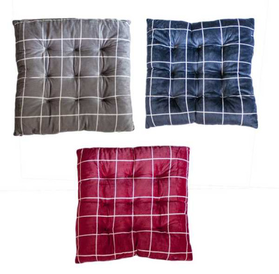 Подушка для стула (табурета) КЛЕТКА, 40*40см 