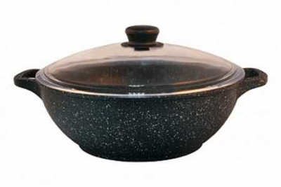 Казан а/пр литой 28см 4,0л стекл/кр Гранит ТМ Традиция ТГ0283