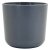 Горшок Лион 2л с белой вкладкой Серый Муссон