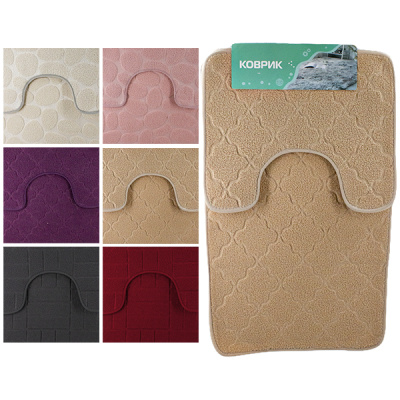 Коврик для ванной комнаты, набор 2шт (50*80см и 48*40см)