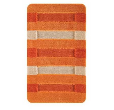 Комплект ковриков из полипропилена , " HIGH MONO" из 2-х шт. 60х100см,  оранж