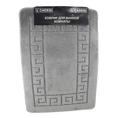 3004А Коврик для ванной 57х80 серый, Турция
