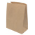Пакет бумажный "на вынос"  120х80х250 мм 55г/м2 Крафт (50 шт)