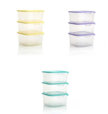 Комплект контейнеров для СВЧ (3шт) КАСКАД-2 1,0л квадр.