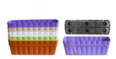 Ящик балконный ЦВЕТНОЙ 40*12*12см