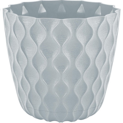 Горшок для цветов Wave D145мм с дренажной сеткой 1,4л утренний туман (то)