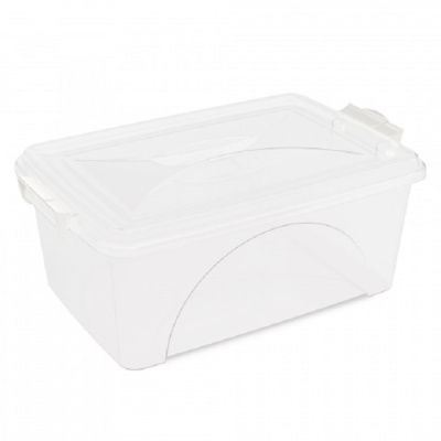 Контейнер прямоуг. с ручками 11.5л (прозрачный)(то)