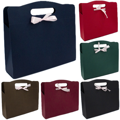 Пакет подарочный бумажный LADY С БАНТОМ 32*9*28см