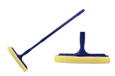 Окномойка 27см ЛЮКС, ручка-телескоп 70-110см металлическая (цветная)