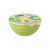 Миска с крышкой с декором WAVE 0,85л (зеленый)(то)