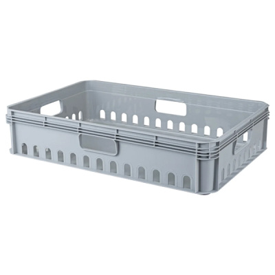 Ящик универсальный «ЕВРОБОКС» 600х400х130мм, 27л (Серый) (то)