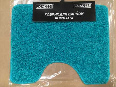 Коврик для ванной (50х60) ALIYA, бирюзовый