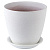 Горшок Винил бутон бел.15см  2л (ВН 02/2)
