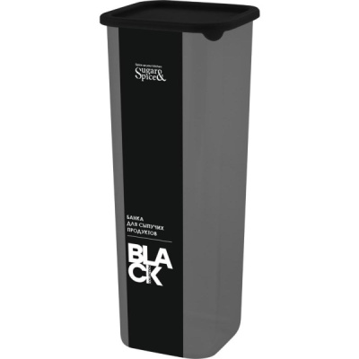 Банка для сыпучих продуктов Black квадр. 1,9л с гибк.крышк.(то)
