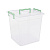 Контейнер квадратный 12л. (прозрачный)(то)