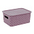 Корзинка "Береста" 3л 235х173х105мм с крышкой (сирень) (то)