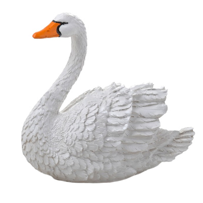 Фигура Лебедь средний белый