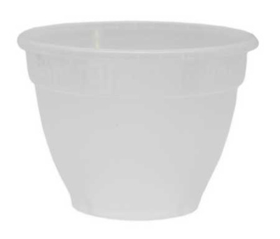 Горшок "Антик", D17, с поддоном 1,6л белый