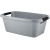 Таз LICA с ручками прямоугольный 20л серый шторм (то)