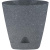 Горшок для цветов AMSTERDAM D200 с прикорневым поливом 4л темный камень
