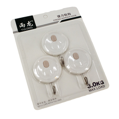 Крючки фигурные 3шт (пластик, металл)