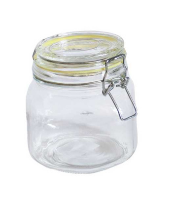 Банка стеклянная с крышкой с защелкой 0,75л