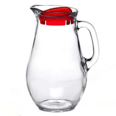 Кувшин с красной крышкой БИСТРО 1850 мл без упак