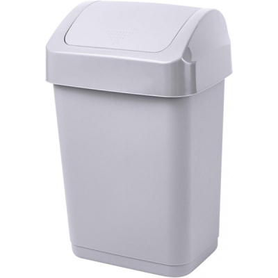 Контейнер для мусора 12л Wood с крышкой-маятником (то)