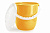 Ведро "Practic plus" 12 л с крышкой (солнечный) (то)