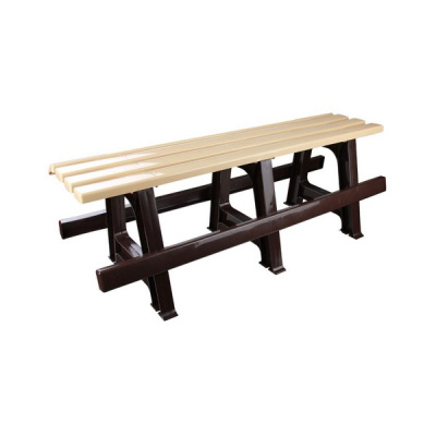 Скамейка "Люкс" (120*40*42)(бежевый-коричневый)  (то)