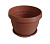 Горшок "Толедо" D20 с поддоном 3,0л терракот (то)