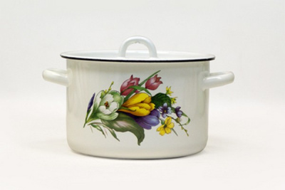 Кастрюля эмал 3,0л  тор  01-В1612/4