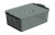 Корзинка "Лофт" 3,8л 295х185х105мм с крышкой (серый) (то) Корзинка "Лофт" 3,8л 295х185х105мм с крышкой (серый) (то)