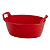 Таз Блеск овальный 22л (красный)