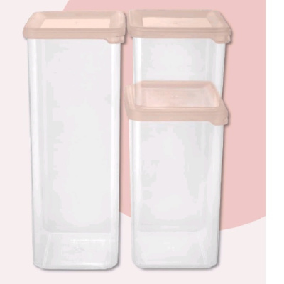 Банка для сыпучих продуктов HELSINKI 1,65л персиковая карамель (то)