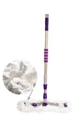 Швабра плоская 45см ELITE, нержавейка телескоп ручка 70-120см