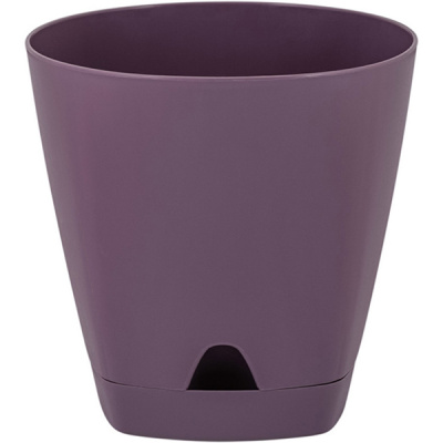 Горшок для цветов AMSTERDAM D110 с прикорневым поливом 0,65л морозная слива (то)
