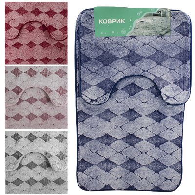 Коврик для ванной комнаты, набор 2шт (50*80см и 48*40см)