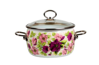 Кастрюля сф. 3л VIOLETTA Белый