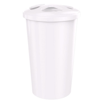 Стакан для зубных щеток "SCANDI" 83х83х122мм 0,4л (Белый)(то)