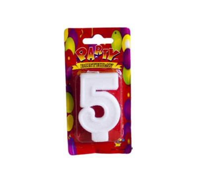 Свеча-цифра в торт 5